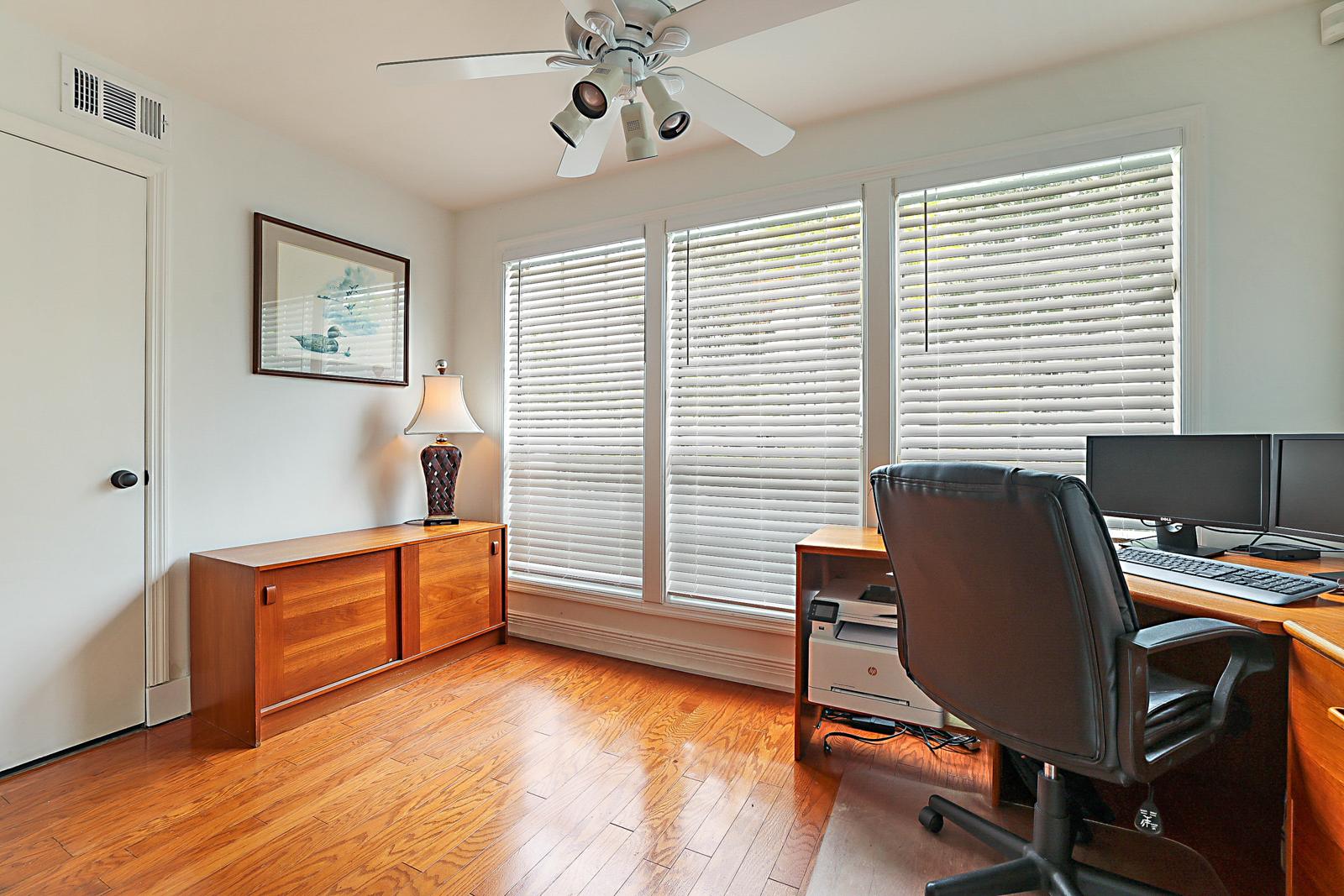 5032 Heatherhill Lane #6, Boca Raton, FL 33486 - den with windows on two sides used as a home office