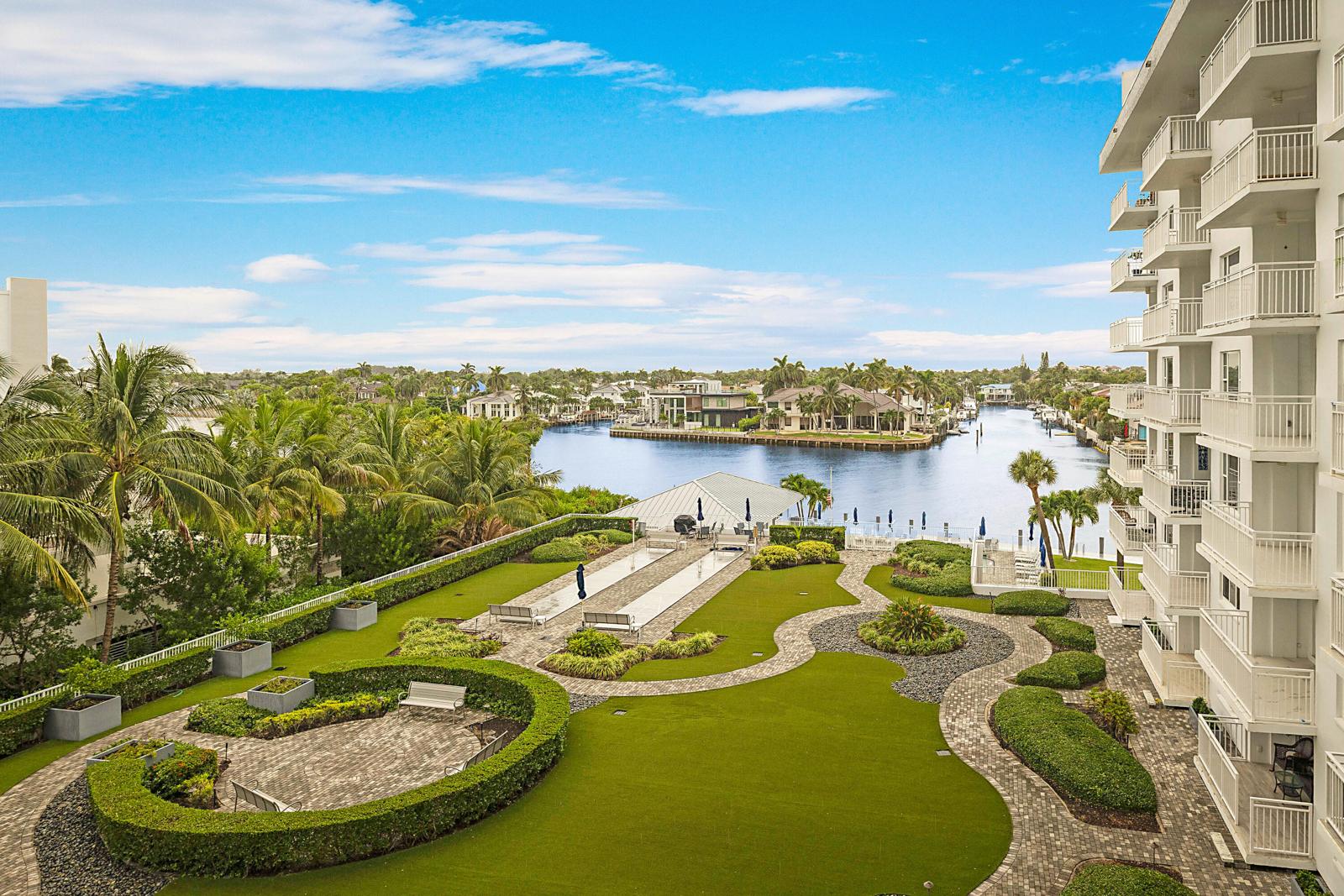 3114 S Ocean Boulevard #509, Highland Beach, FL 33487 - Monterey House gardens and Intracoastal